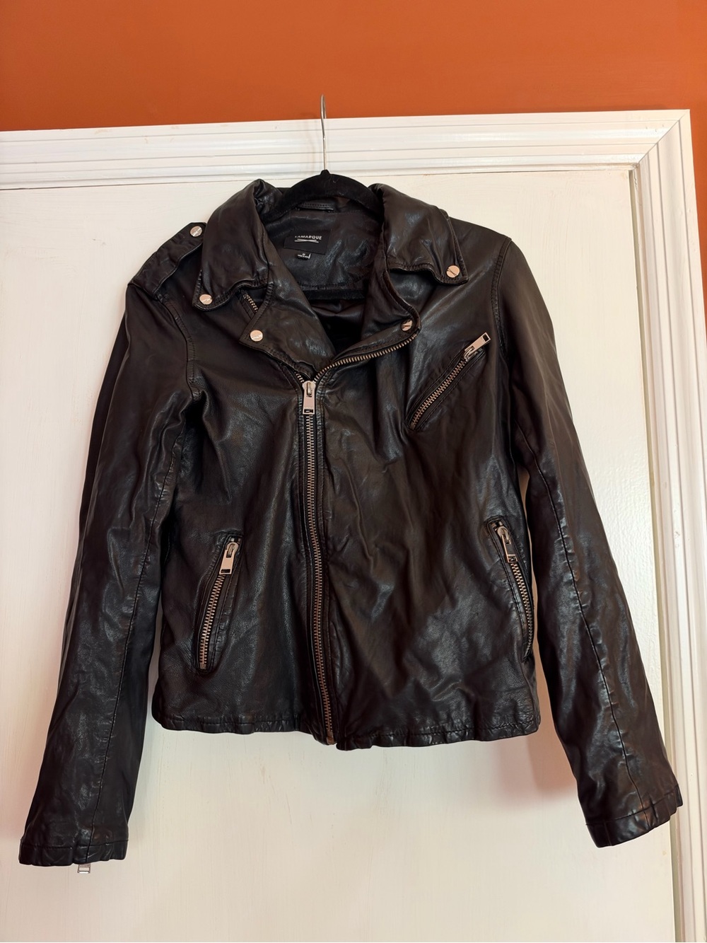 Lamarque Black Leather Jacket